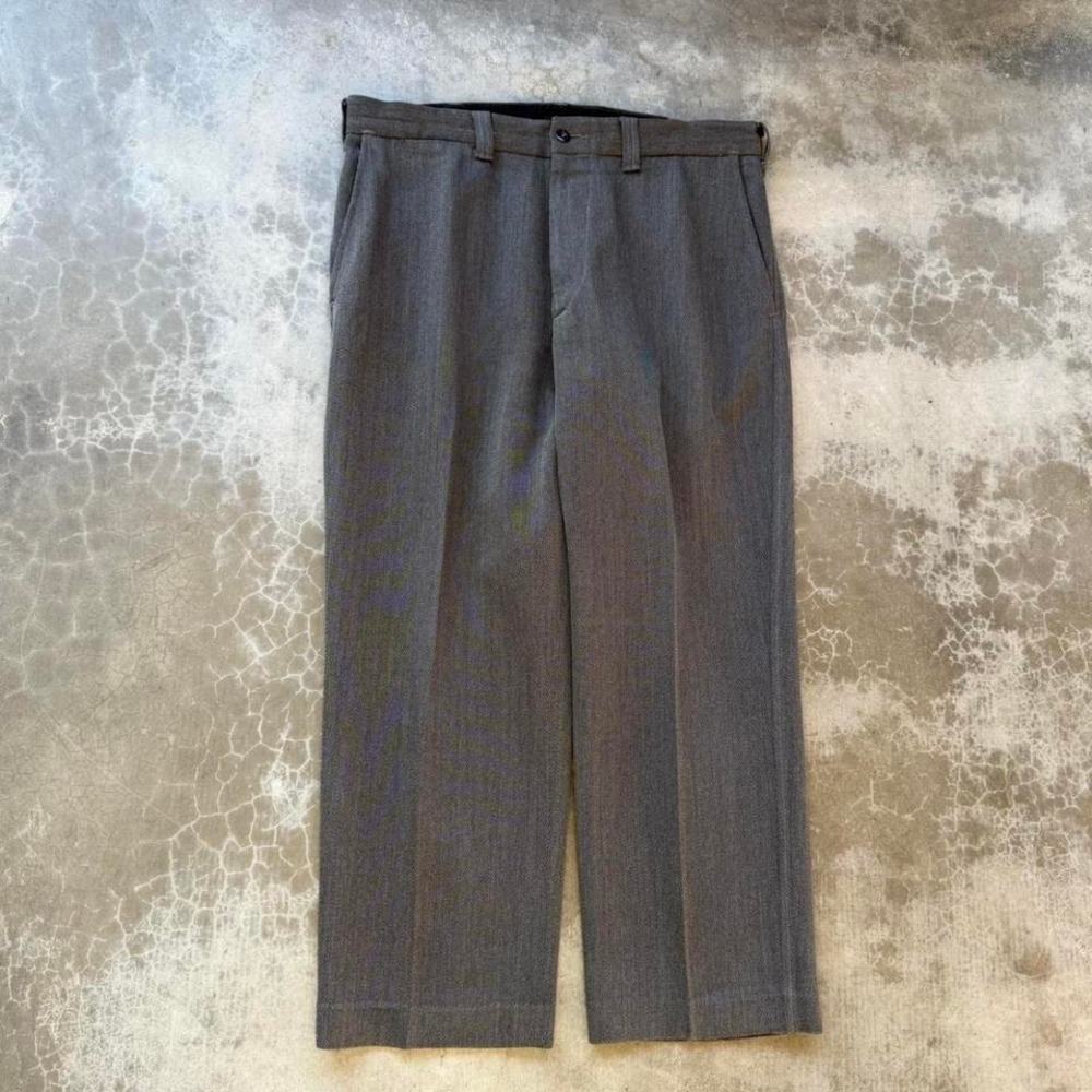 CC FILSON Herringbone Grey 100% wool l pants trousers men's size tagged 38